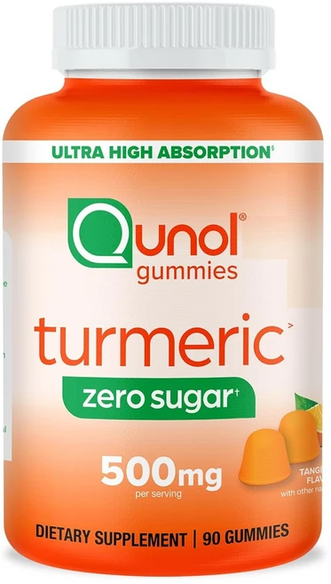 퀴놀 터메릭 500mg 탠저린 플레이버 구미, 1개, 90정 - 쿠팡