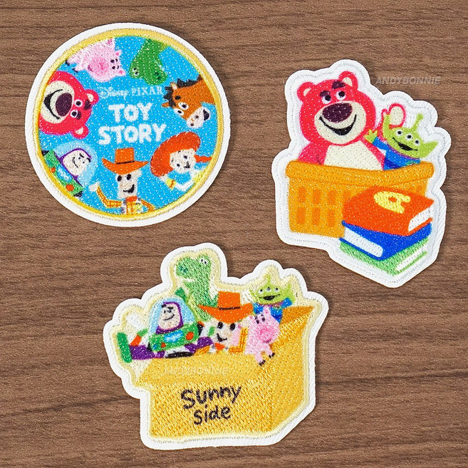 디즈니 토이스토리 와펜 열접착 캐릭터 자수 패치 옷에붙이는스티커, 랏소와 알린, 1개