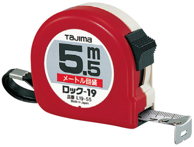 타지마 L19-55 자동 줄자 5.5m, 1개