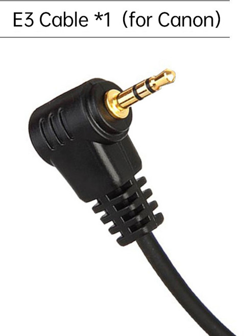 픽셀 30cm 셔터 릴리즈 원격 제어 DC0 DC2 N3 E3 S1 S2 케이블 연결 캐논 니콘 소니 카메라 TW-283 T9, 02 E3 (for 캐논), 직선 30cm 캐논 E3, 1개