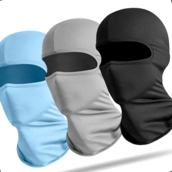 휴키 방한 바라클라바 넥워머 자전거두건 방한마스크 복면 국내제작, 블랙, 1개