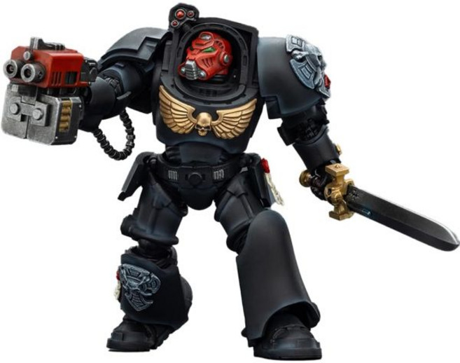 조이토이 액션 피규어 워해머 40K 118 블랙 템플러 터미네이터 1 파워 소드와 스톰 볼터 15에이지 컬렉션 모델 생일 선물 5.63인치 JT03097