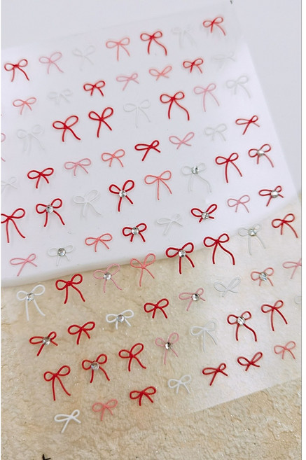 올포스티커 3종 큐빅리본-JS, 블랙(4번), 1개, 블랙(4번)