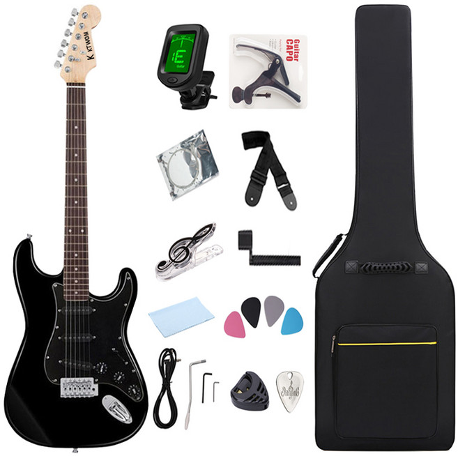 케이투엠 입문용 일렉 기타, 올블랙, 1개