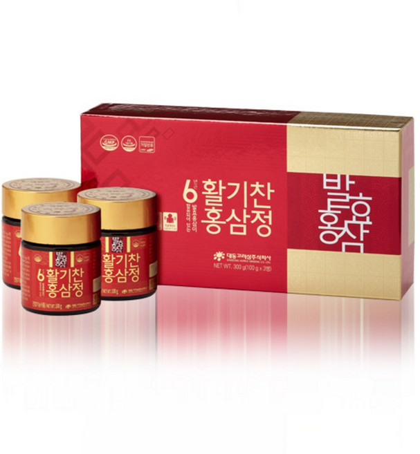 대동고려삼 6년근 활기찬홍삼정 100g x 3병 3박스, 3개, 300g