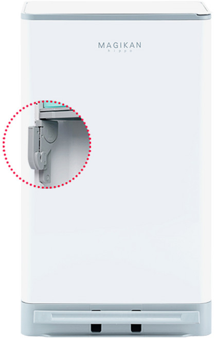 매직캔 오토실링 (히포) 21L 27L MH250 MH280 HIPPO II 듀얼 오픈시스템 속뚜껑 기본리필 장착, 01_21L-히포/화이트(오토실링)-MH250WGA