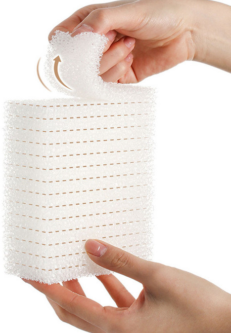 비비드 벌브 찢어쓰는 일회용 수세미, 1개, 30개, 화이트