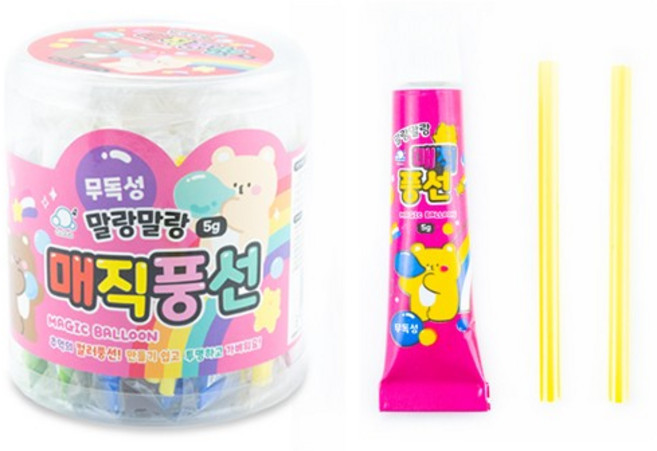 말랑 매직 풍선 칼라풍선 5g 20개입, 1개, 1g