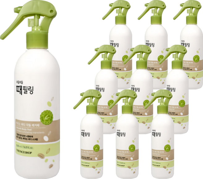 더페이스샵 보들보들 때필링 바디스크럽, 500ml, 10개