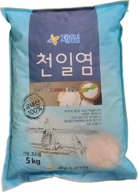 3년묵은 신안 천일염 5kg (간수뺀 굵은소금), 1개