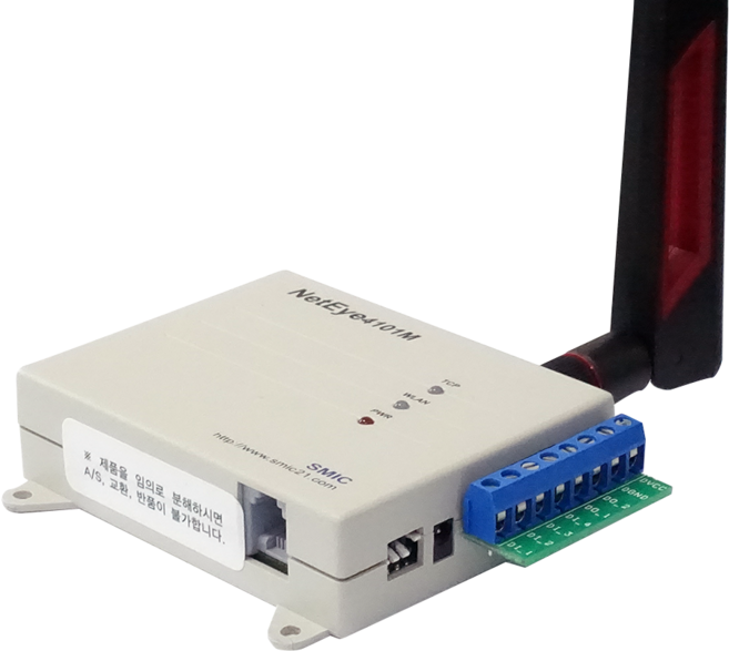 NetEye4101Md 무선 WiFi 수량데이터 수집장치 4ch Digital Input상태 2ch Digital Output 4ch 수량Count 이벤트모드 폴링모드, 1개