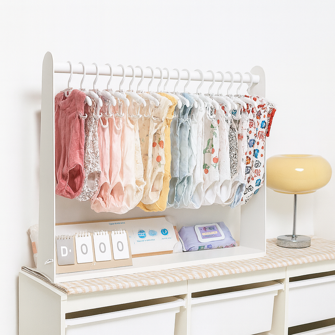 아기행거 철제 아기옷 철제 행거 유아 아동 어린이