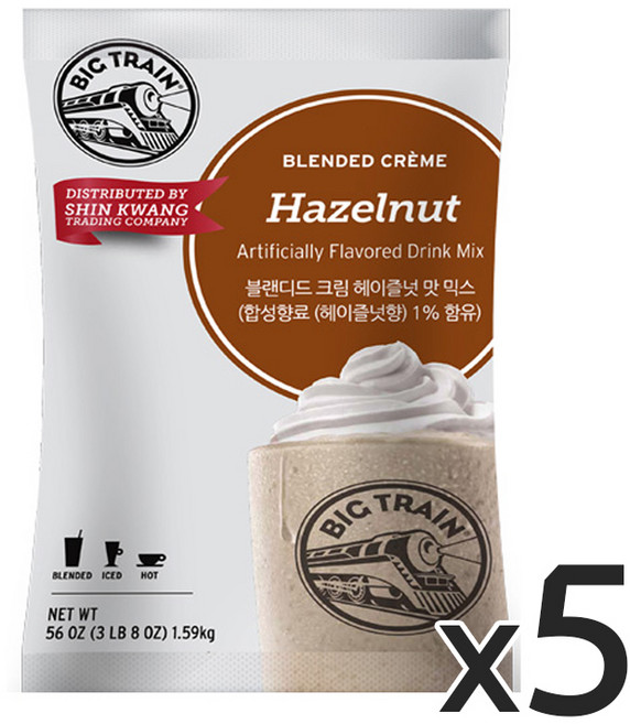 빅트레인 헤이즐넛 파우더, 1.59kg, 1개, 5개입