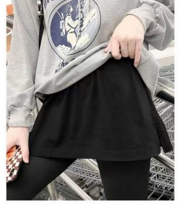 假兩件內搭裙 裝飾半身裙 防走光
