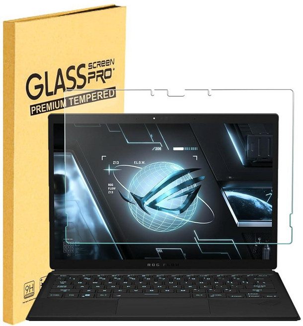 ASUS ROG Flow Z13 GZ301 게이밍 노트북 태블릿13.4인치 2023용 강화 유리 액정보호필름 울트라 클리어 9H 강도 긁힘 방지모델 2025에는 맞지 않음, ASUS ROG Flow Z13 GZ301 게이밍 노트