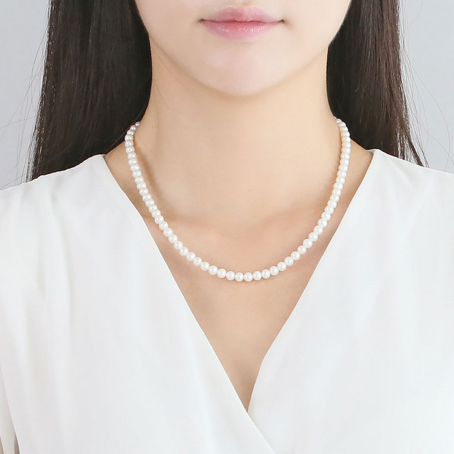 쥬릭스 AAA등급 5mm 6mm 7mm 8mm 10mm 담수 진주목걸이