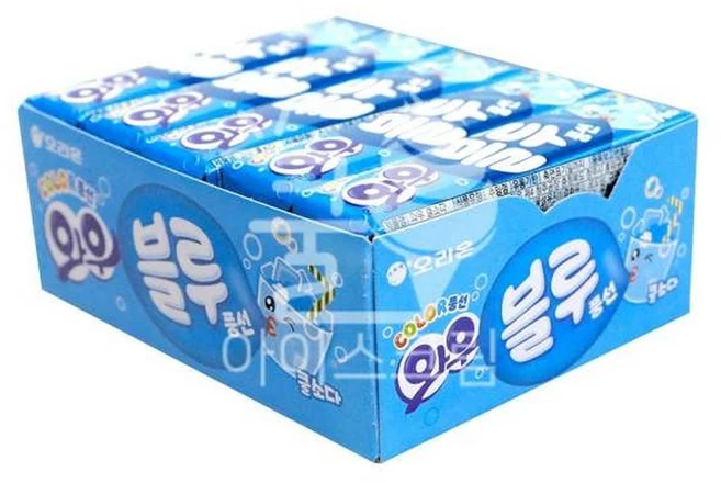 와우 블루 풍선껌 쿨소다 21g x 15개 (1BOX), 1박스 - 쿠팡