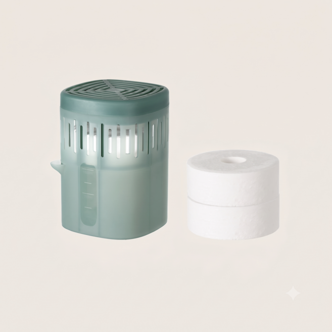 대용량 1000mL 리필형 제습제 반복사용 옷장 제습함 옷걸이 신발장 실내 방습 물먹는 습기제거제, 1개, 1L