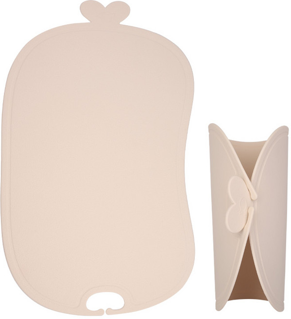 이놀 TPU도마 미국FDA검사통과 국내생산 아기이유식 항균 안심 실리콘 도마 칼집안나는도마 이염방지도마 위생도마 실리콘도마, 바닐라 [LK445], 바닐라[LK445]