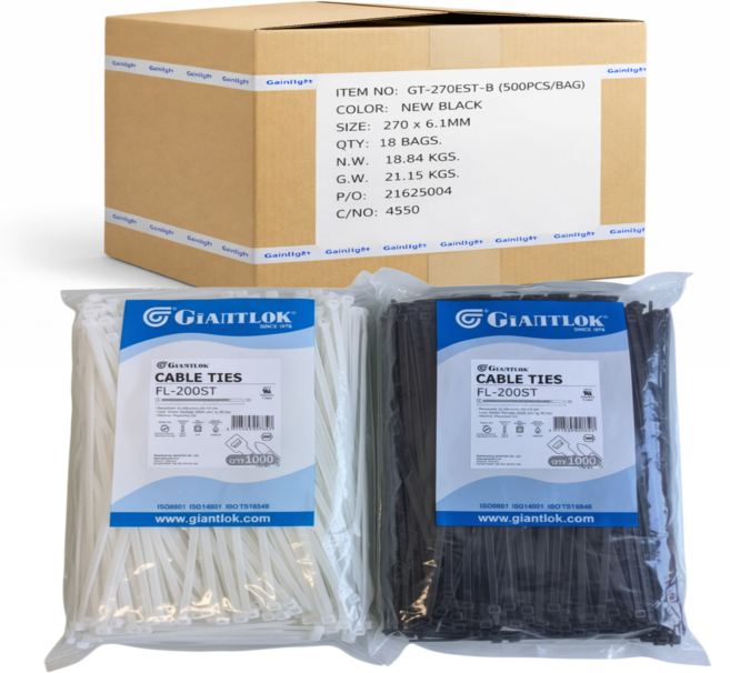 하루감사 케이블타이 전선 정리 자이안트록 모든규격보유 100mm ~ 780mm, black, 1박스