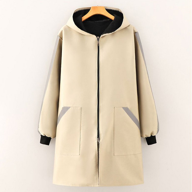 빅사이즈 기모 후드 바람막이 남녀공용 가을겨울 도톰 작업복 아우터 방수 방한 포켓 집업 세미 코트