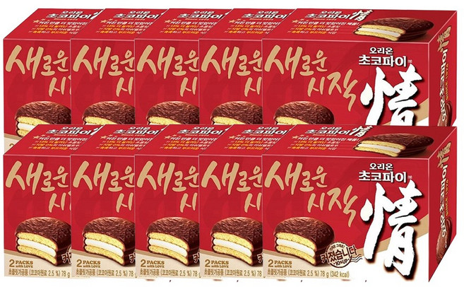 오리온 초코파이 78g(2p)x10개, 78g, 10개