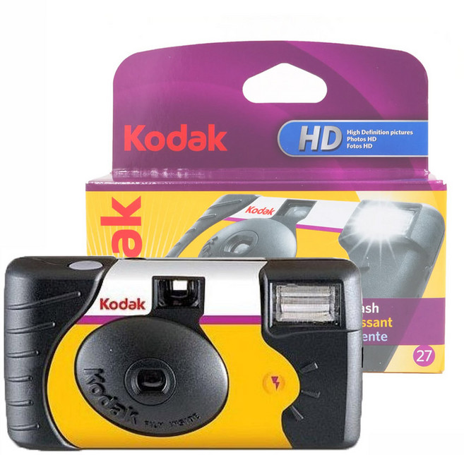 코닥 일회용카메라 파워플래쉬 (800-39컷 필름내장) 코닥일회용카메라 필카, 1개, 코닥 일회용 파워 플래쉬 (800-27컷)