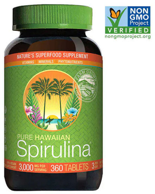 뉴트렉스 퓨어 하와이안 스피루리나 3000mg 360정, 1개