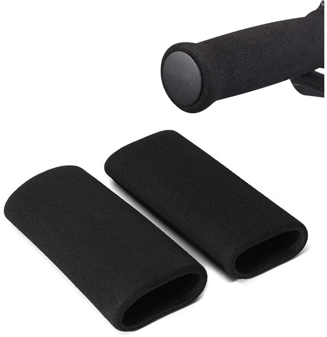 발통마켓 오토바이 핸들그립 스펀지 1세트 21mm 27mm 31mm 범용, 블랙3사이즈스펀지핸들그립(31mm세트), 1개