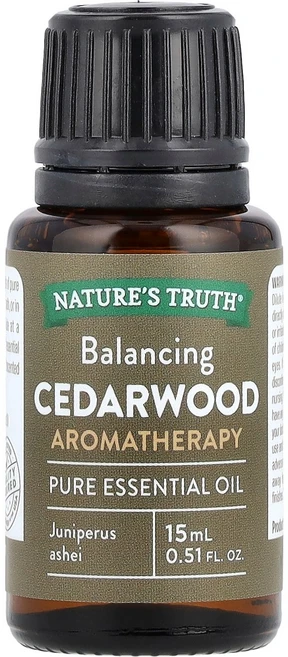 Nature's Truth 순수 에센셜 오일 밸런싱 삼나무 15ml(0.51fl oz) Truth (네이처스 트루스), 1개, 15ml - 쿠팡