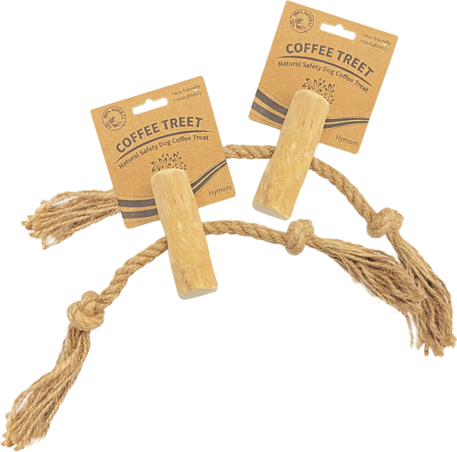 커피트릿 강아지 네추럴로프 장난감 S, 혼합색상, 2개