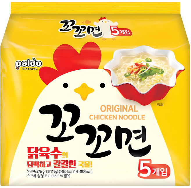 꼬꼬면 115g, 5개