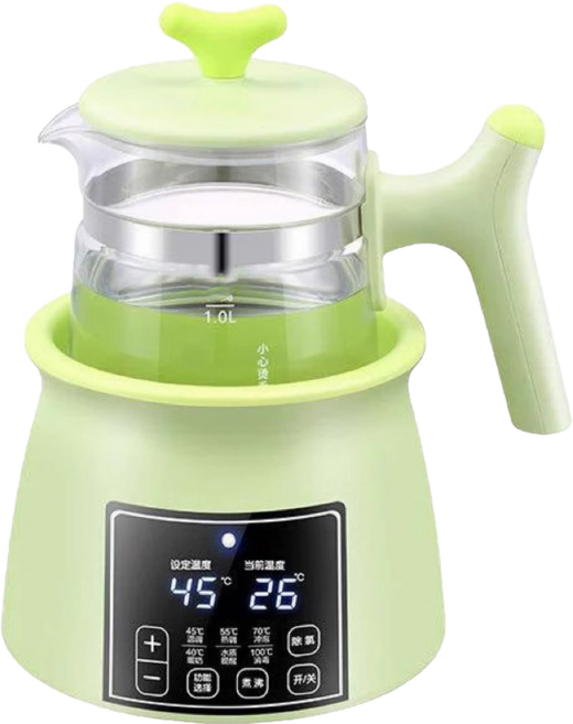 110V 智慧型恆溫調奶器 多功能溫煮茶燉湯, 綠色, 1套
