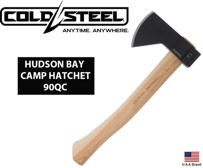 Cold Steel HUDSON BAY CAMP HATCHET 1055碳鋼斧頭, 1個