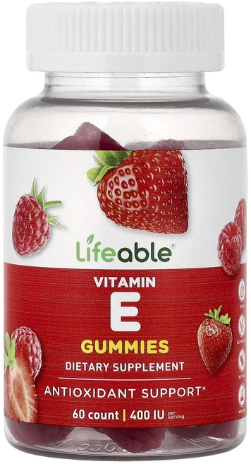 프리미엄상품 Lifeable 비타민E 구미젤리 베리 구미젤리 60개(구미젤리 1개당 60mg) 끝내주게잘나가는상품, Lifeable비타민E구미젤리베리구미젤리60개구미젤리1, 1개, 60정 - 쿠팡