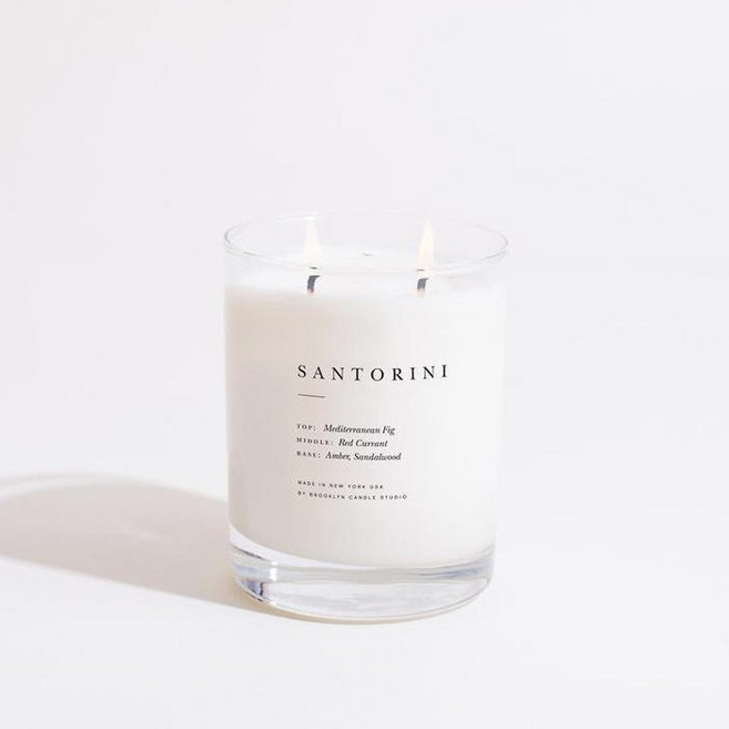 Brooklyn Candle Studio 環遊秘境系列香氛蠟燭 美國手工大豆蠟 MAUI, 1個, 13oz／Santorini 聖托里尼島, 13oz／Santorini 聖托里尼島