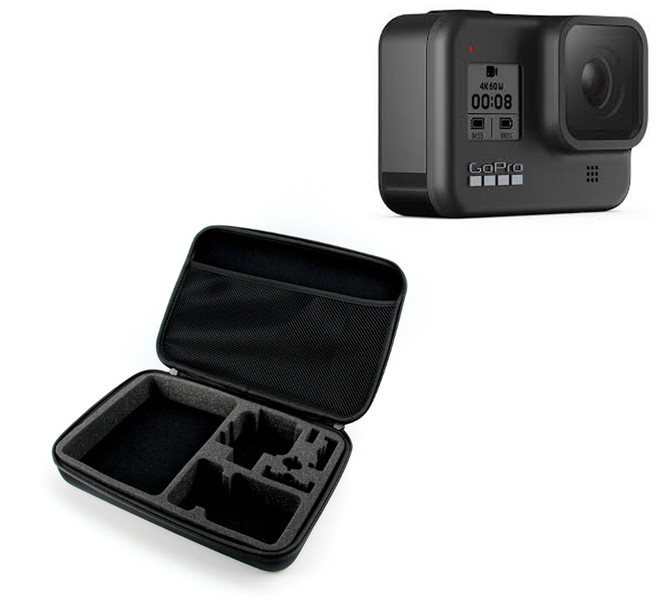 톡톡마켓 GOPRO HERO 9 호환 액션캠 파우치 대형 하드 케이스 가방, 1개