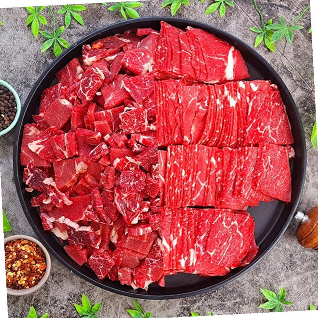 VGD 호주산 목심 불고기 국거리 2mm 2kg 소불고기 구이용 국거리, 1개