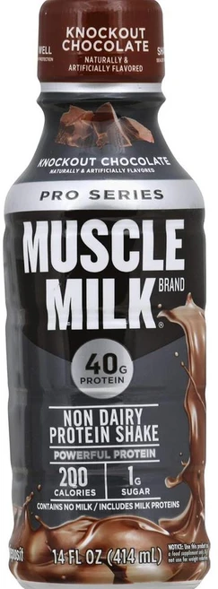 Muscle Milk 머슬밀크 프로 시리즈 프로틴쉐이크 초콜릿, 4개, 414ml - 쿠팡