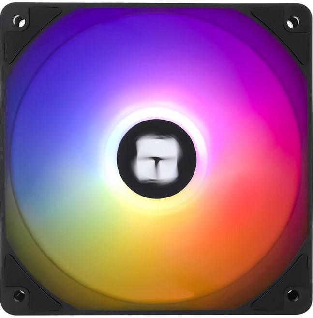 써멀라이트 TL-C12C-S CPU 팬 120mm ARGB 케이스 쿨러 팬 S-FDB 베어링이 포함된 4핀 PWM 사일런트 컴퓨터 최대 1550RPM 냉각, 써멀라이트 TL-C12C-S CPU 팬 120mm AR