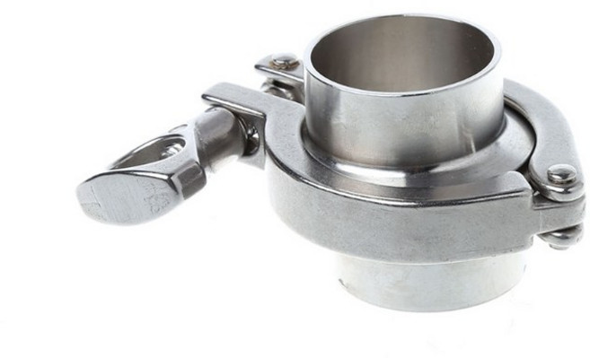 38mm 1.5\" OD SS304 위생 용접 페룰 + Tri Clamp용 + PTFE 개스킷 세트, 1개