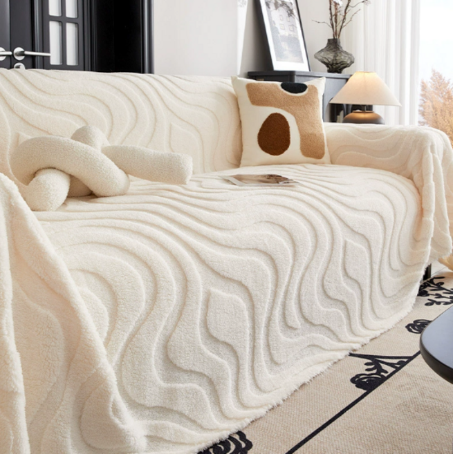 아이라 먼지없는 고탄력 전방위 소포 미끄럼 쇼파커버 인테리어 부드러움 소파덥개, 1개, 흰색