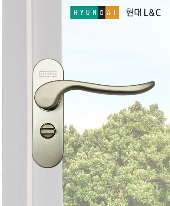 현대L&C 한화 터닝도어 손잡이 H-151 샤시손잡이 세탁실 다용도실 베란다 주방 발코니 손잡이, 1개