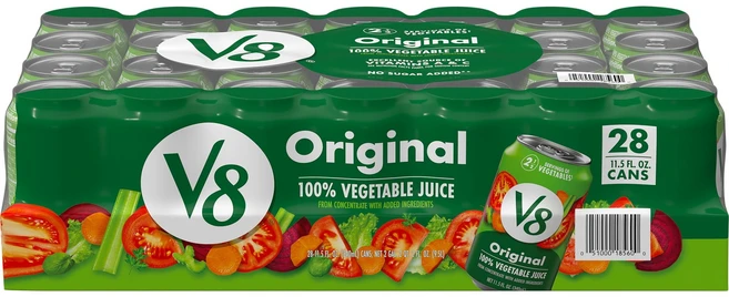 브이8 오리지널 베지터블 주스 캔, 기본선택, 340ml, 28개 - 쿠팡