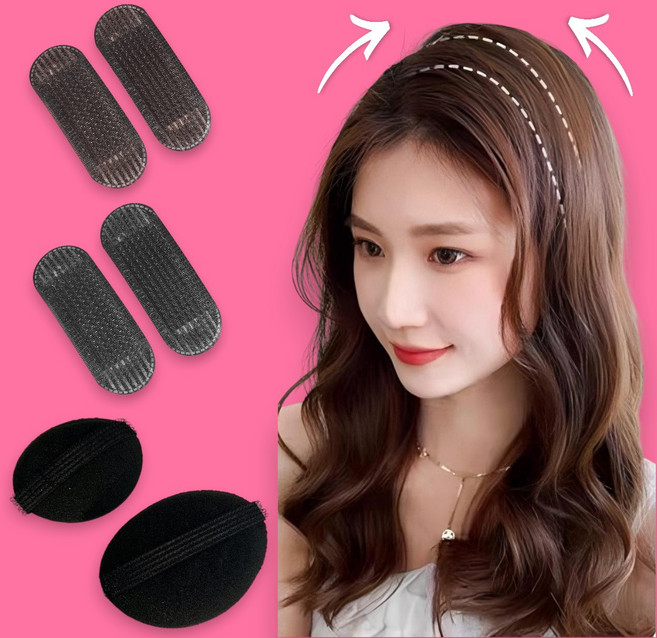 애니윙 볼륨 헤어핀 헤어뽕 볼륨똑딱핀, 10개, 2미니볼륨핀 블랙