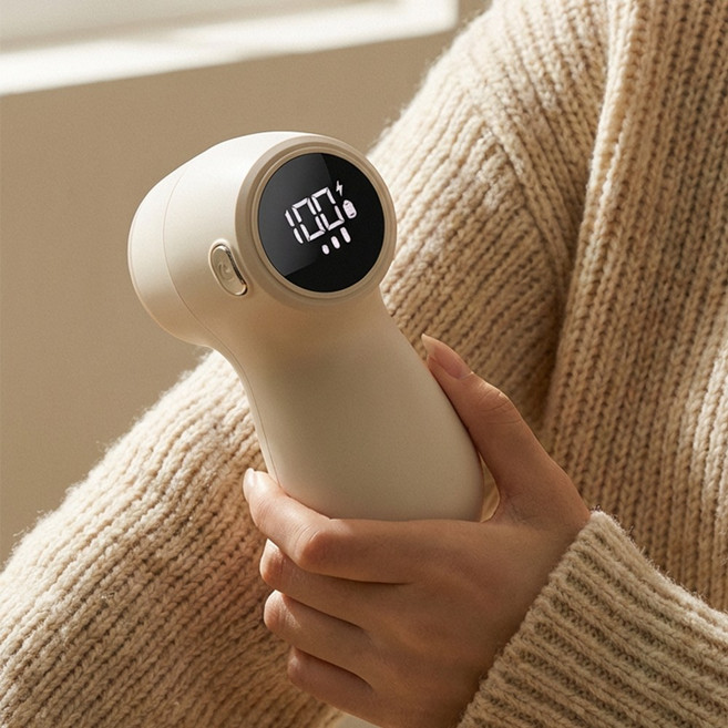 하루꿈 무선 보풀제거기 세탁소용 1위 휴대용 니트 이불 옷 충전식 제거기, 아이보리