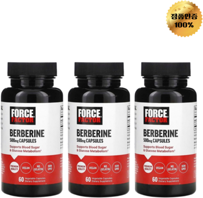 2+1 포스팩터 베르베린 500mg 베지 캡슐 60정, 3개