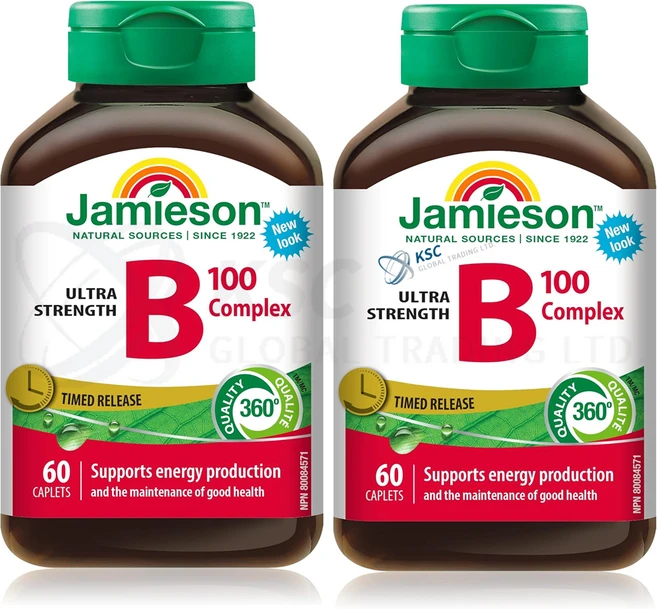 호르몬 분비 피부 눈 손톱 건강 세포분열 에너지 면역력 도움 비타민 B100 60정 2통, 2세트 - 쿠팡