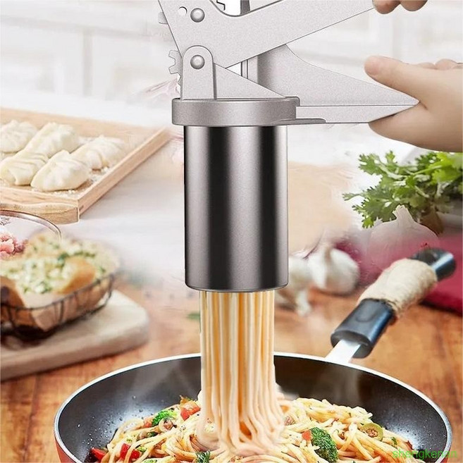 제면기 수동 압출 프레스 수동 기계 압출기 파스타 국수 우동 소면 가정용 국수기계, 제면기 +10개 제면틀