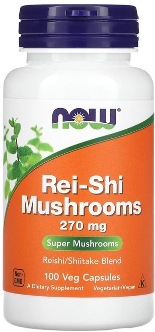 1+1 나우푸드 영지 버섯 270mg 100캡슐 Rei Shi 머쉬룸, 2개, 100정 - 쿠팡